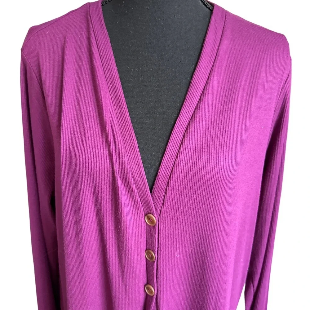 Lane Bryant Button Down Long Sleeve Cardigan Size 14/16